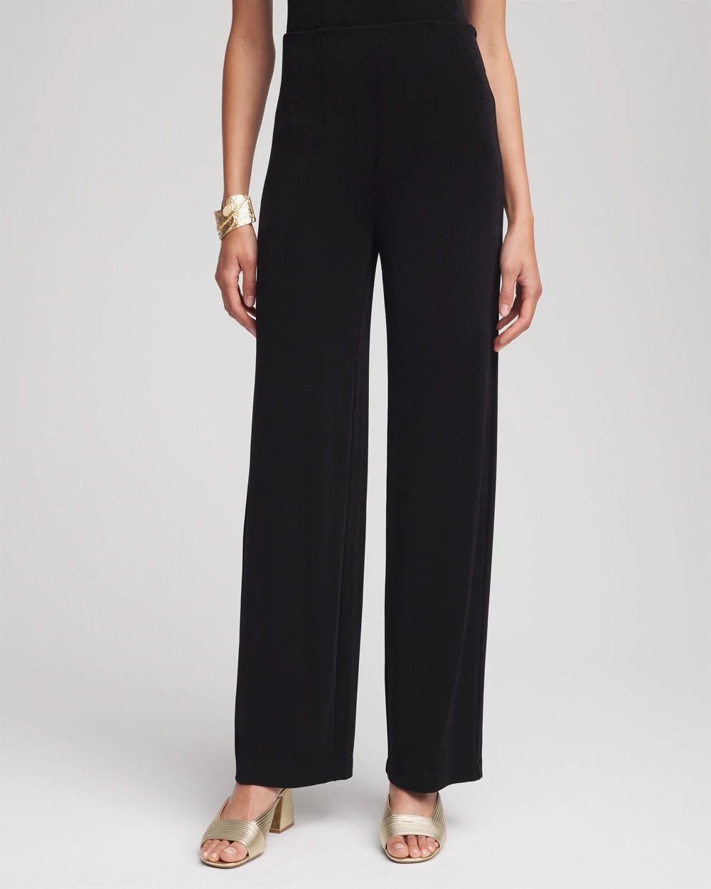 Investments Coca Mocha Heather Seamed Waist Straight Leg Pants